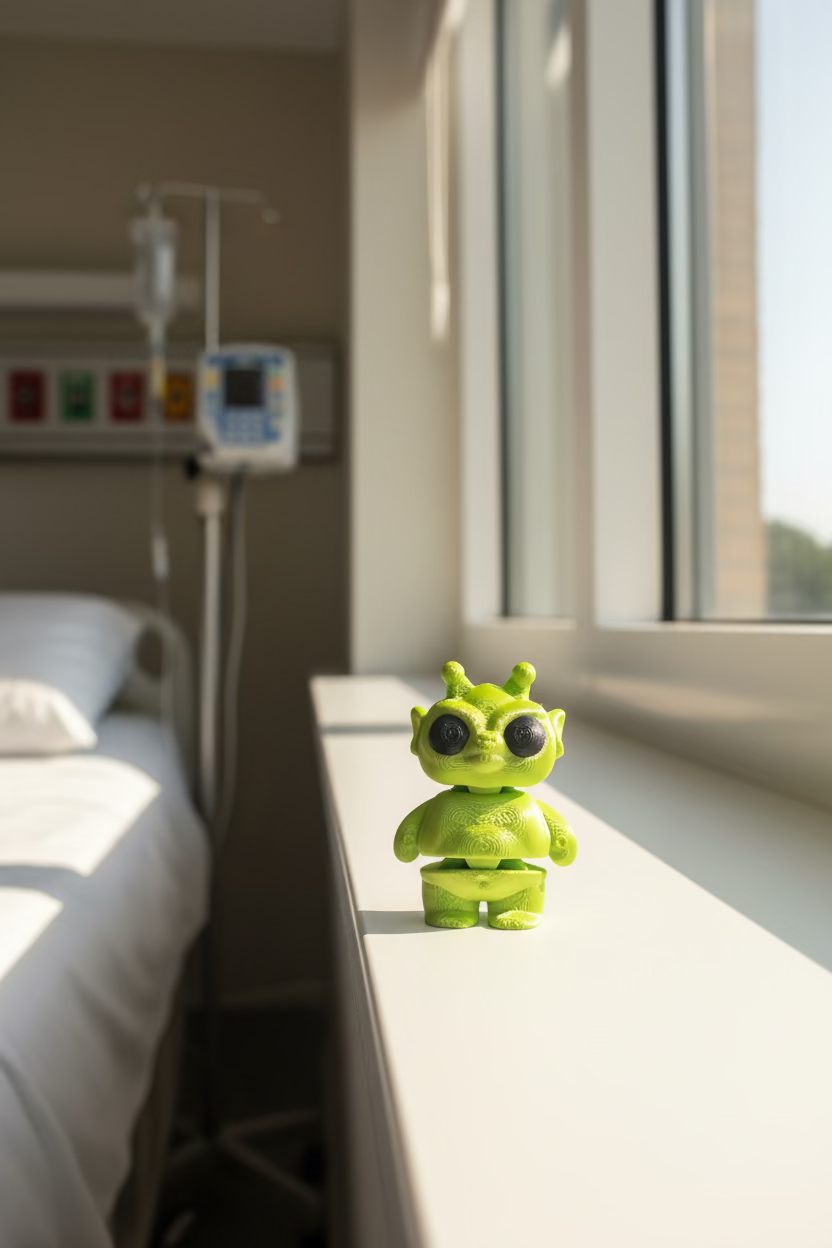 Dave the Flexi Alien | 3D Printed Badge Reel