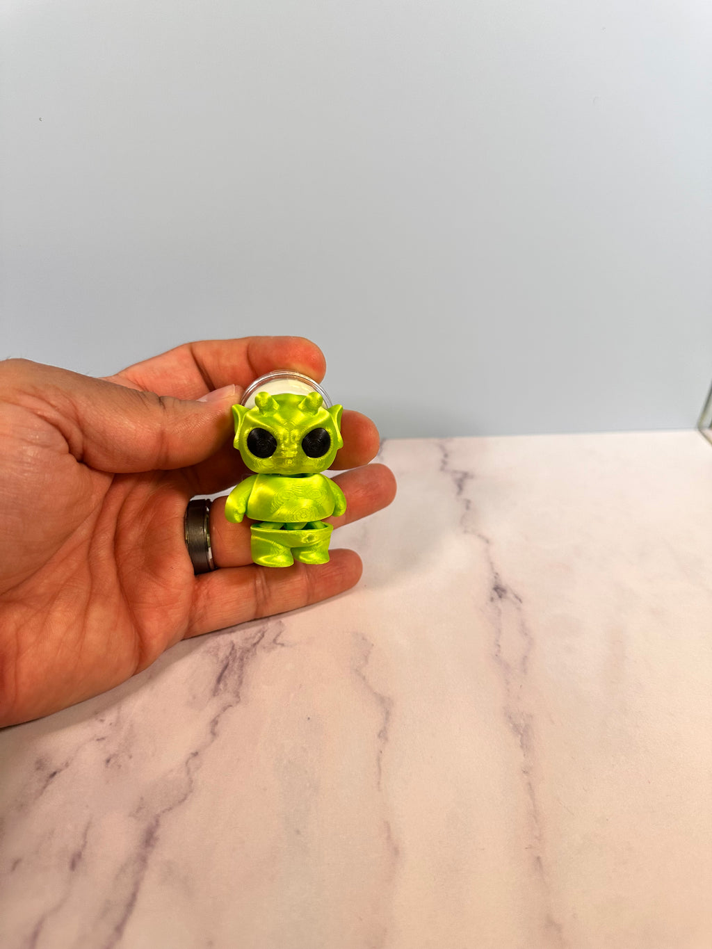 Dave the Flexi Alien | 3D Printed Badge Reel