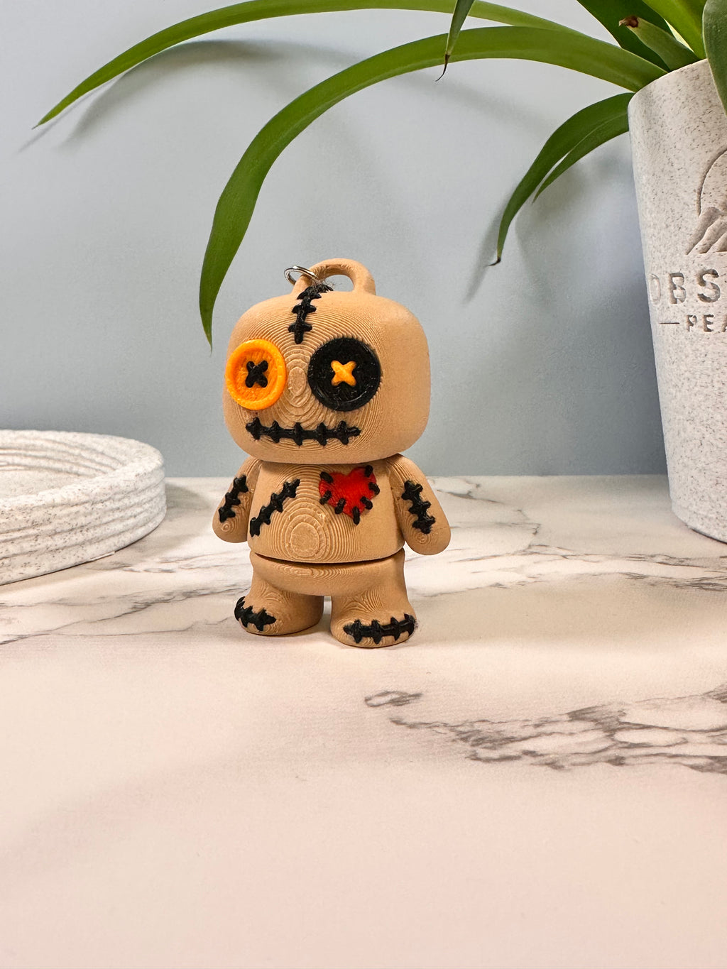 Voodoo Doll Buddy | 3D Printed Badge Reel & Keychain