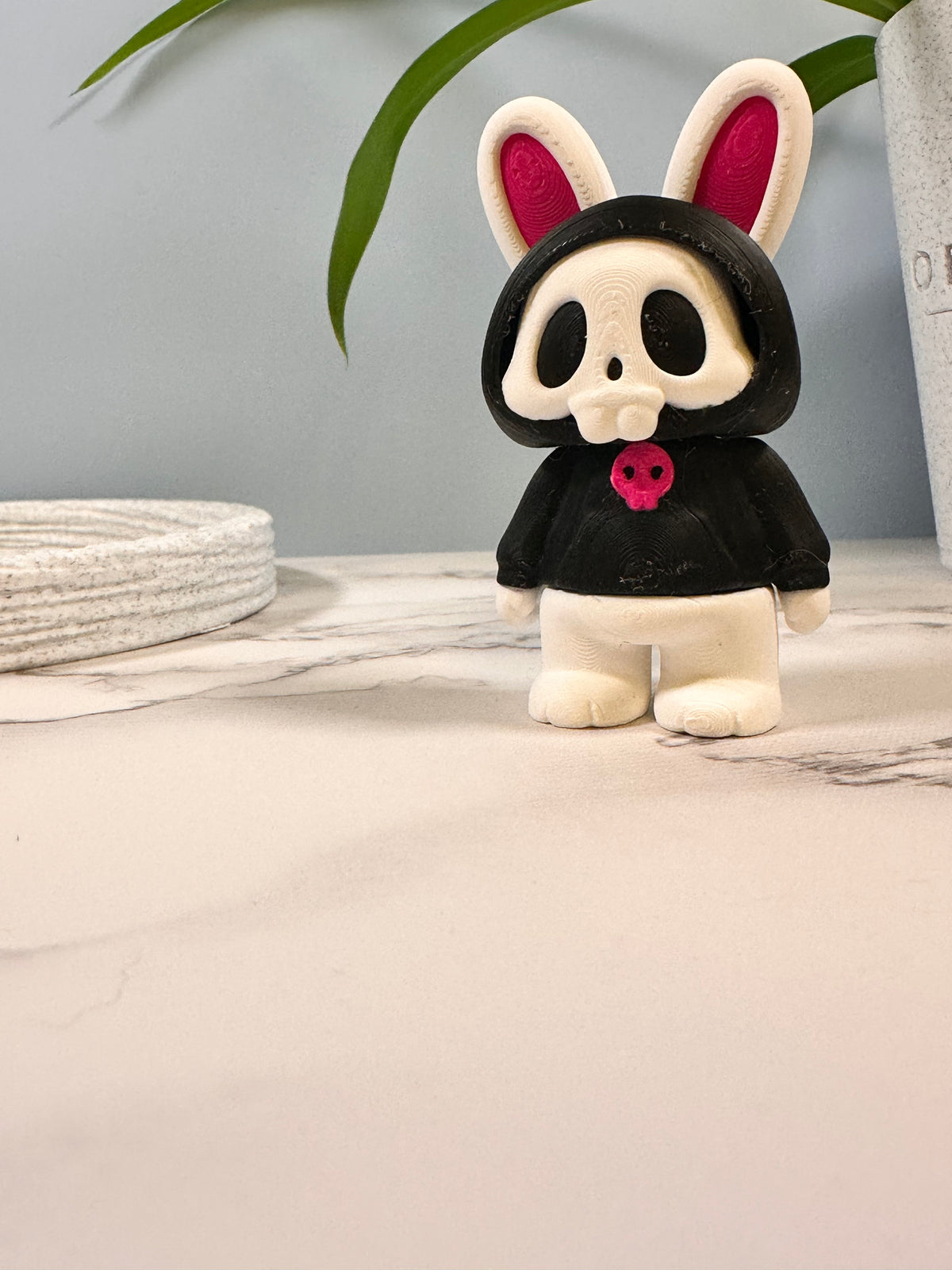 Boney Bunny | 3D Printed Badge Reel