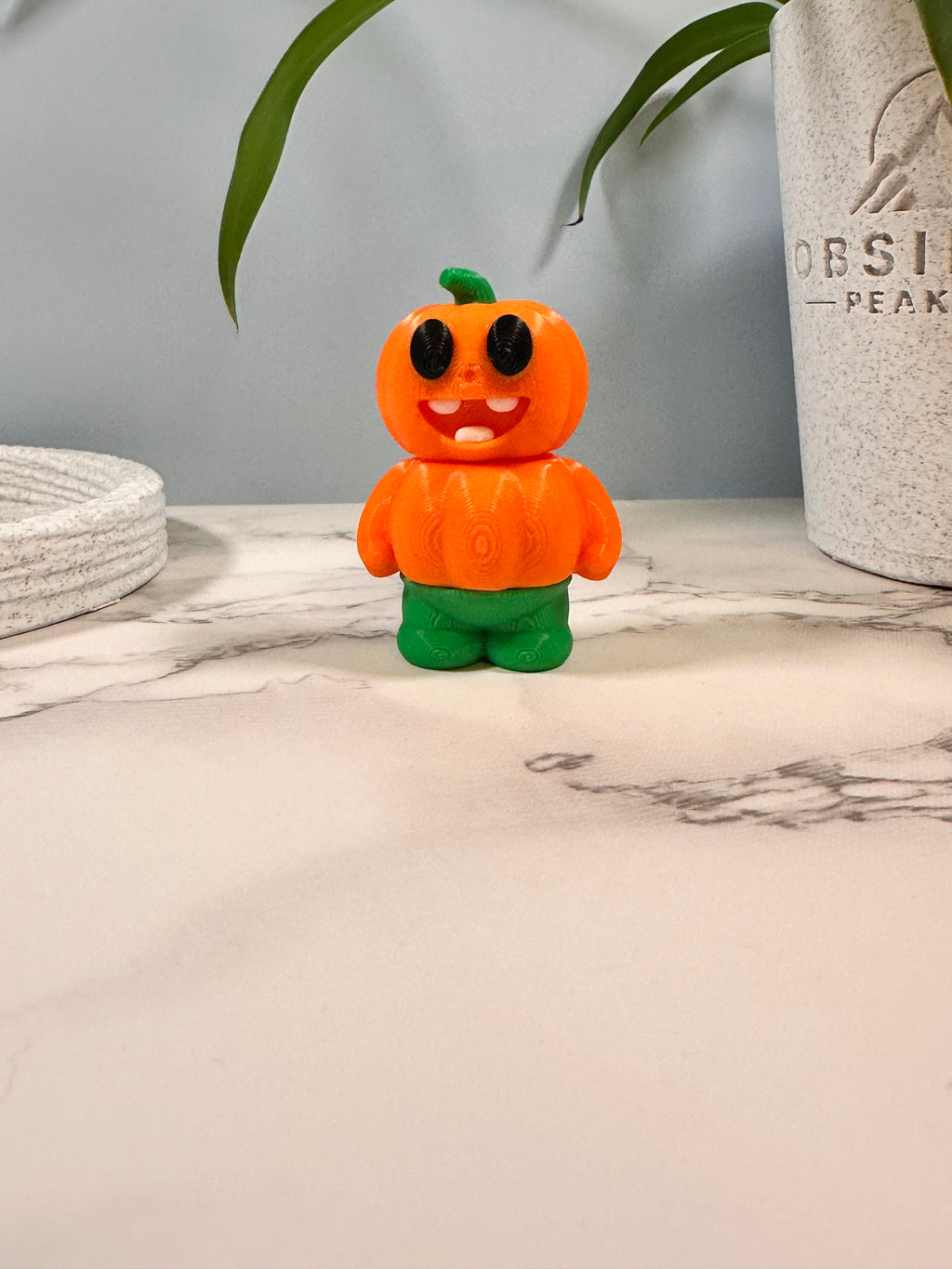 Pumpkin Man | 3D Printed Badge Reel