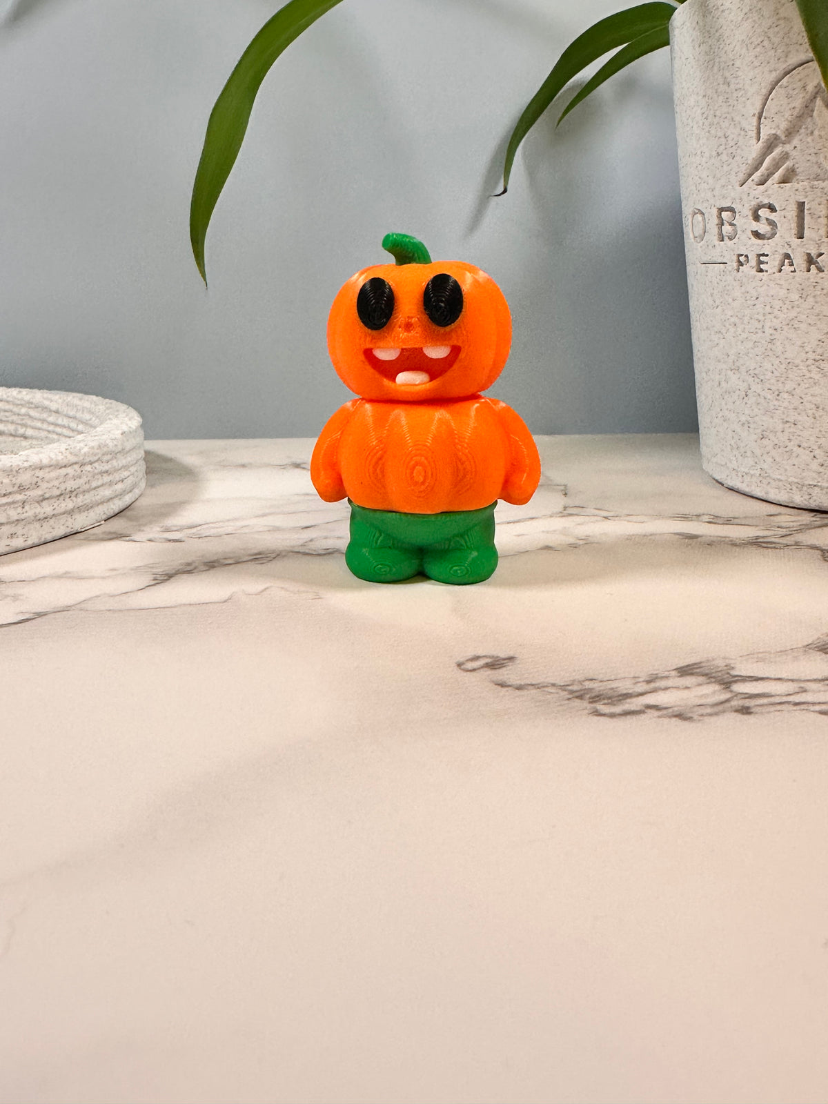 Pumpkin Man | 3D Printed Badge Reel