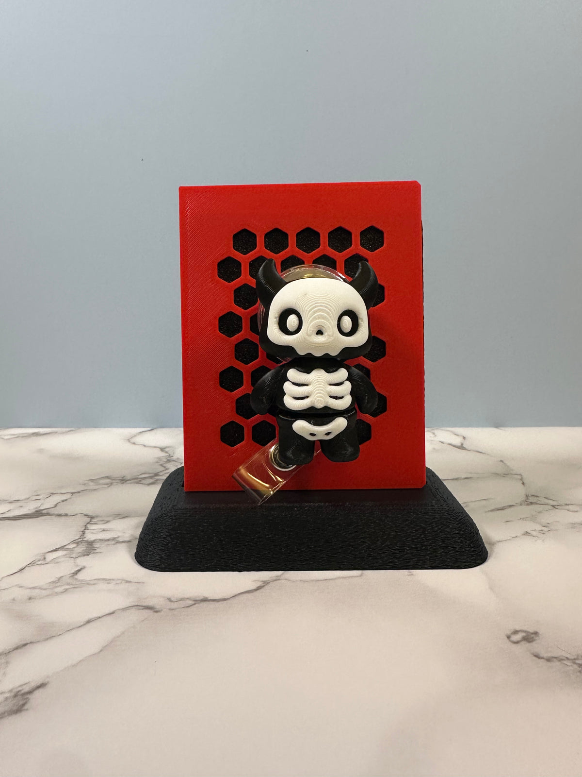 Skellie the Skeleton | Badge Reel & Keychain