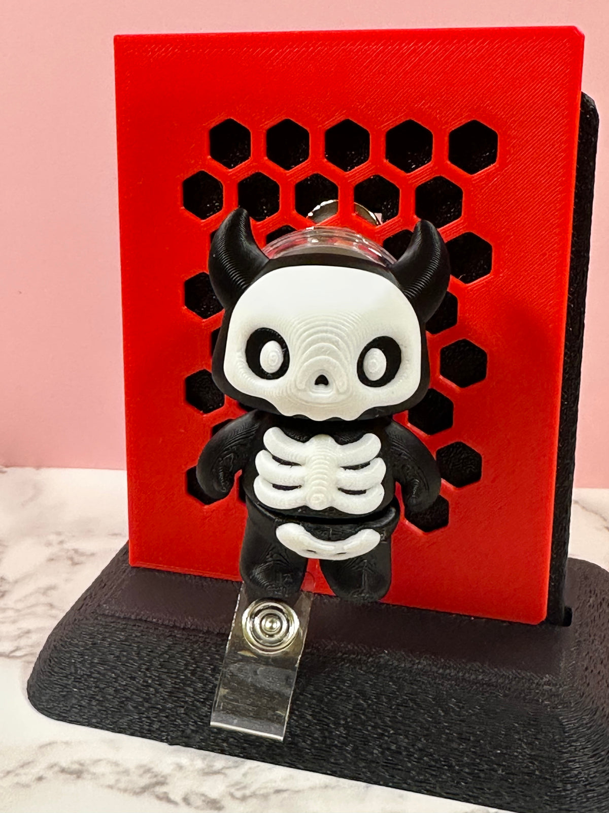 Skellie the Skeleton | Badge Reel & Keychain
