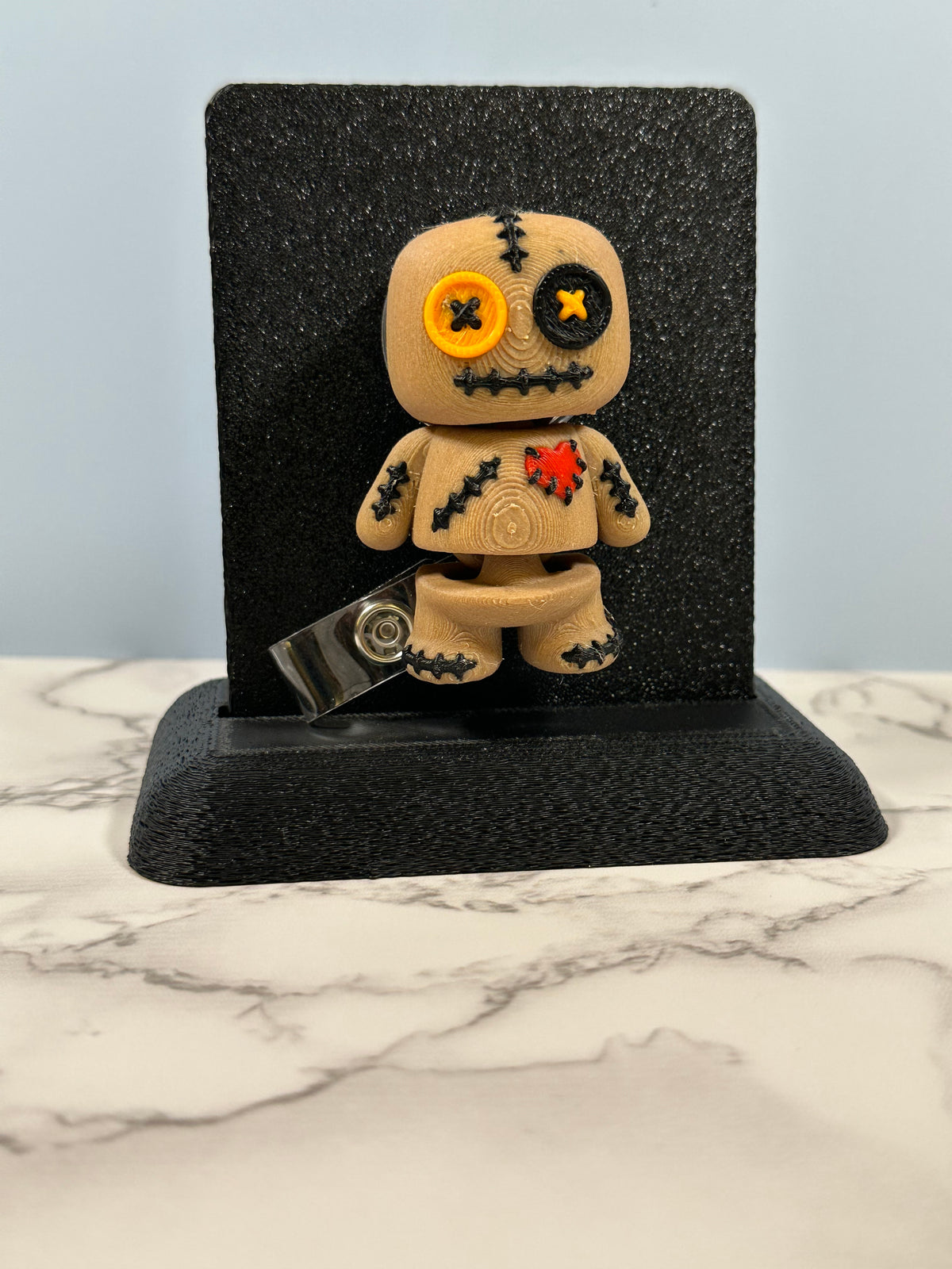 Voodoo Doll Buddy | 3D Printed Badge Reel & Keychain
