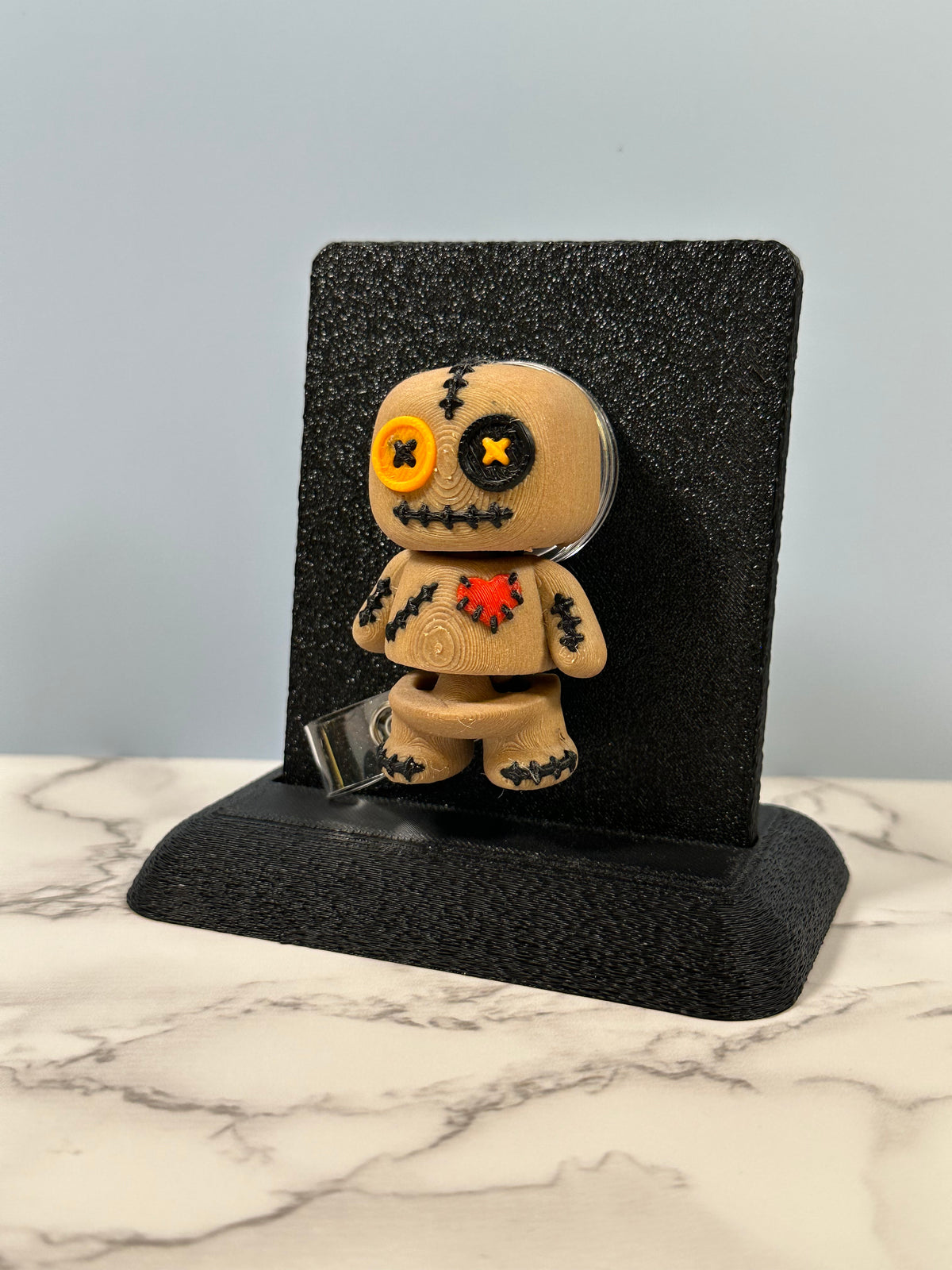 Voodoo Doll Buddy | 3D Printed Badge Reel & Keychain