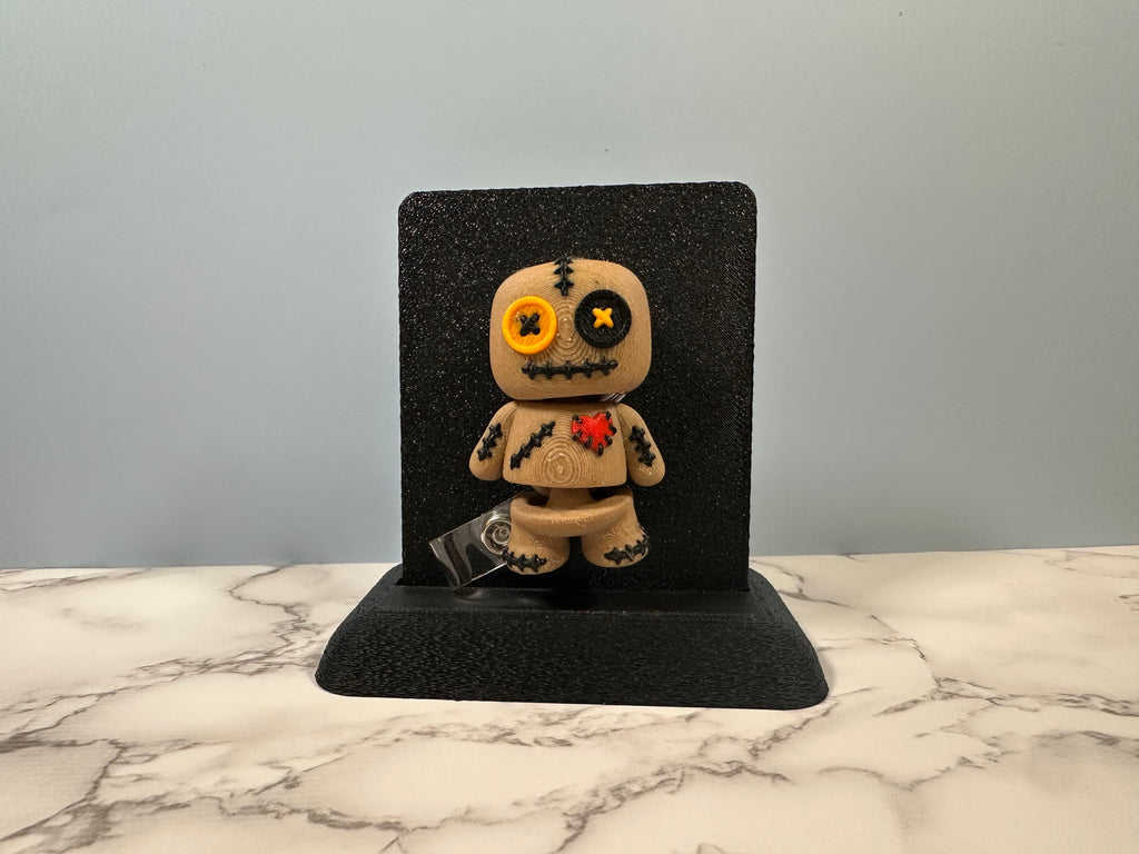 Voodoo Doll Buddy | 3D Printed Badge Reel & Keychain