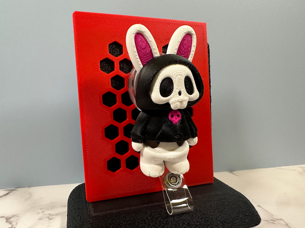 Boney Bunny | 3D Printed Badge Reel