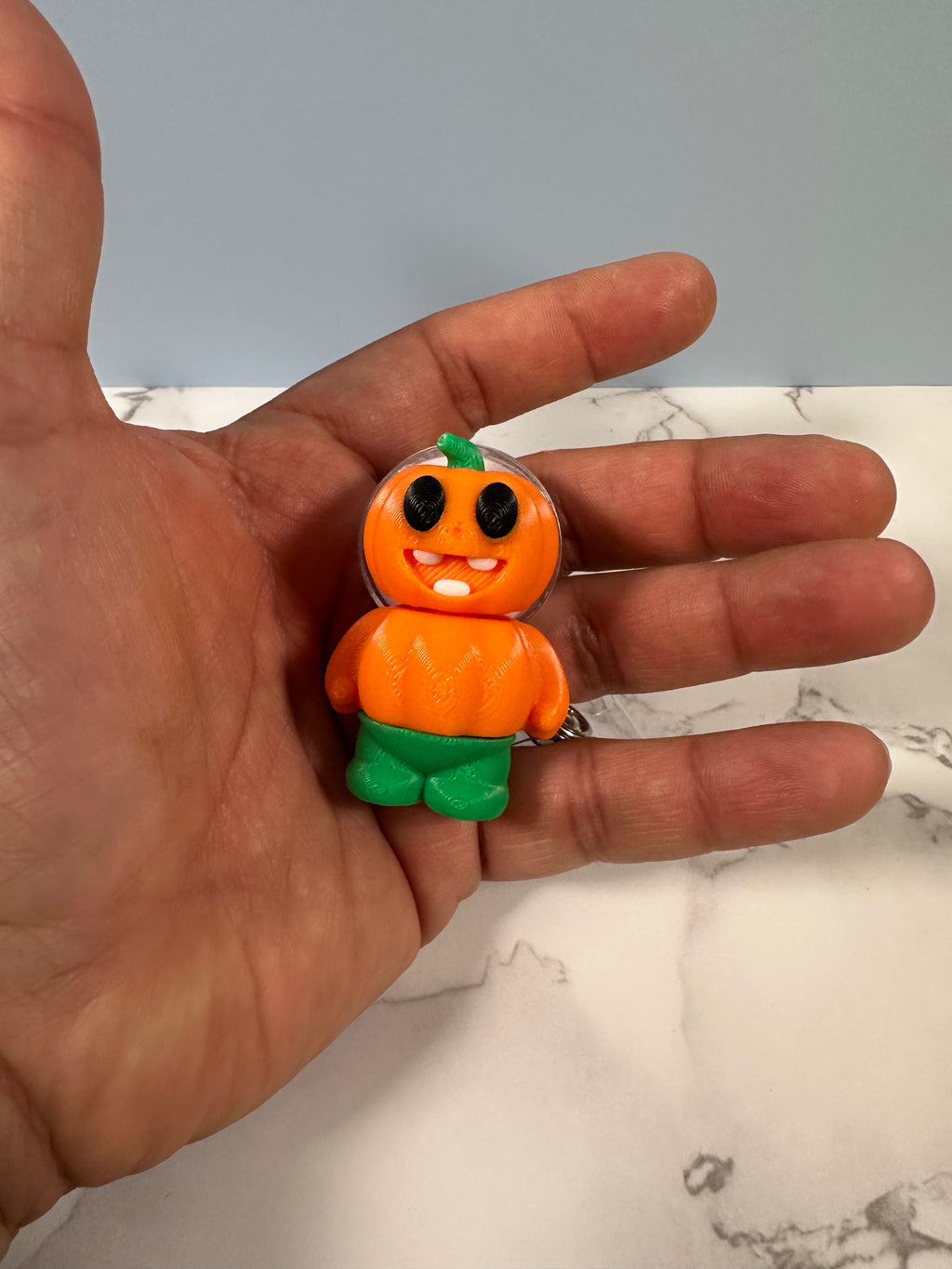 Pumpkin Man | 3D Printed Badge Reel