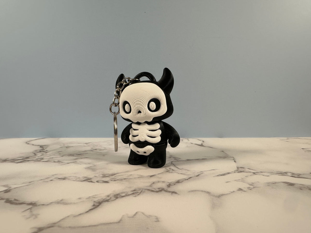 Skellie the Skeleton | Badge Reel & Keychain