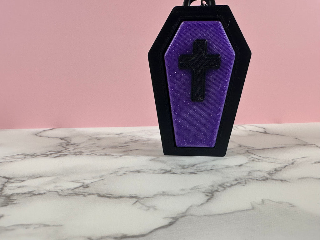 Crypt Clicker | Light-Up Coffin Keychain
