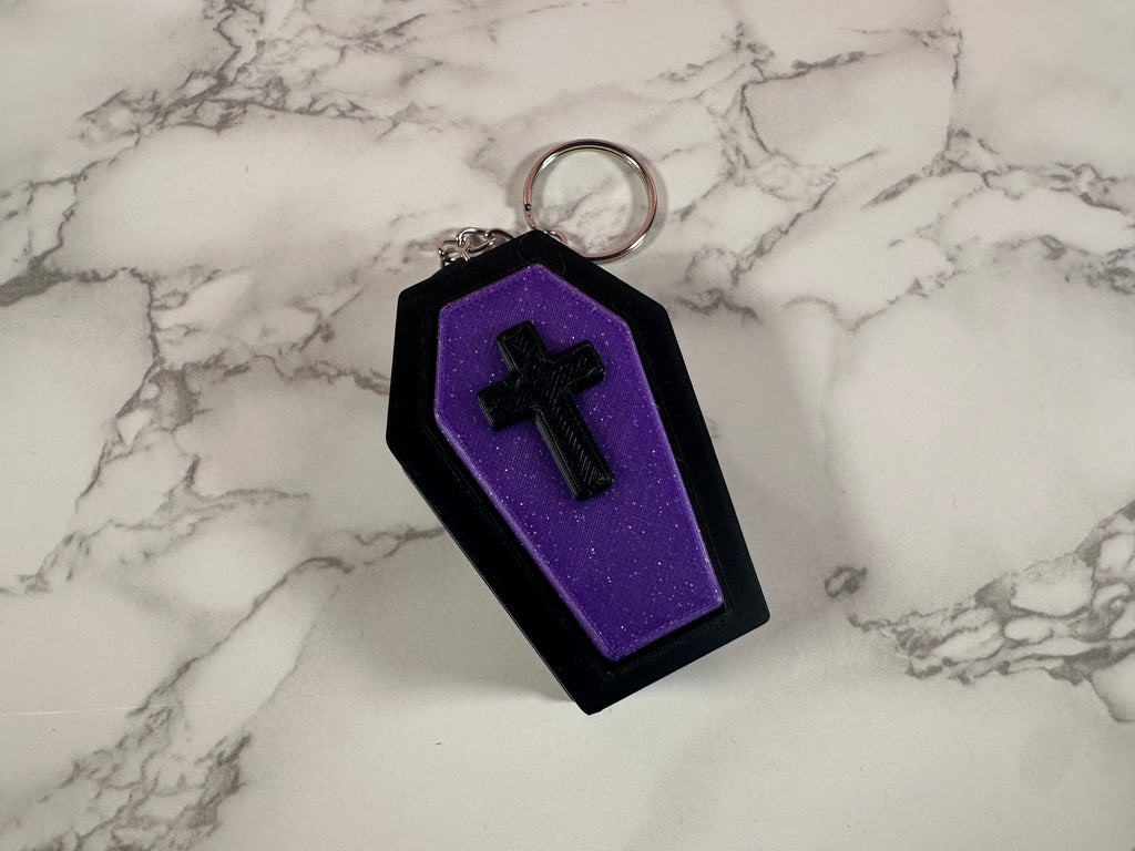 Crypt Clicker | Light-Up Coffin Keychain