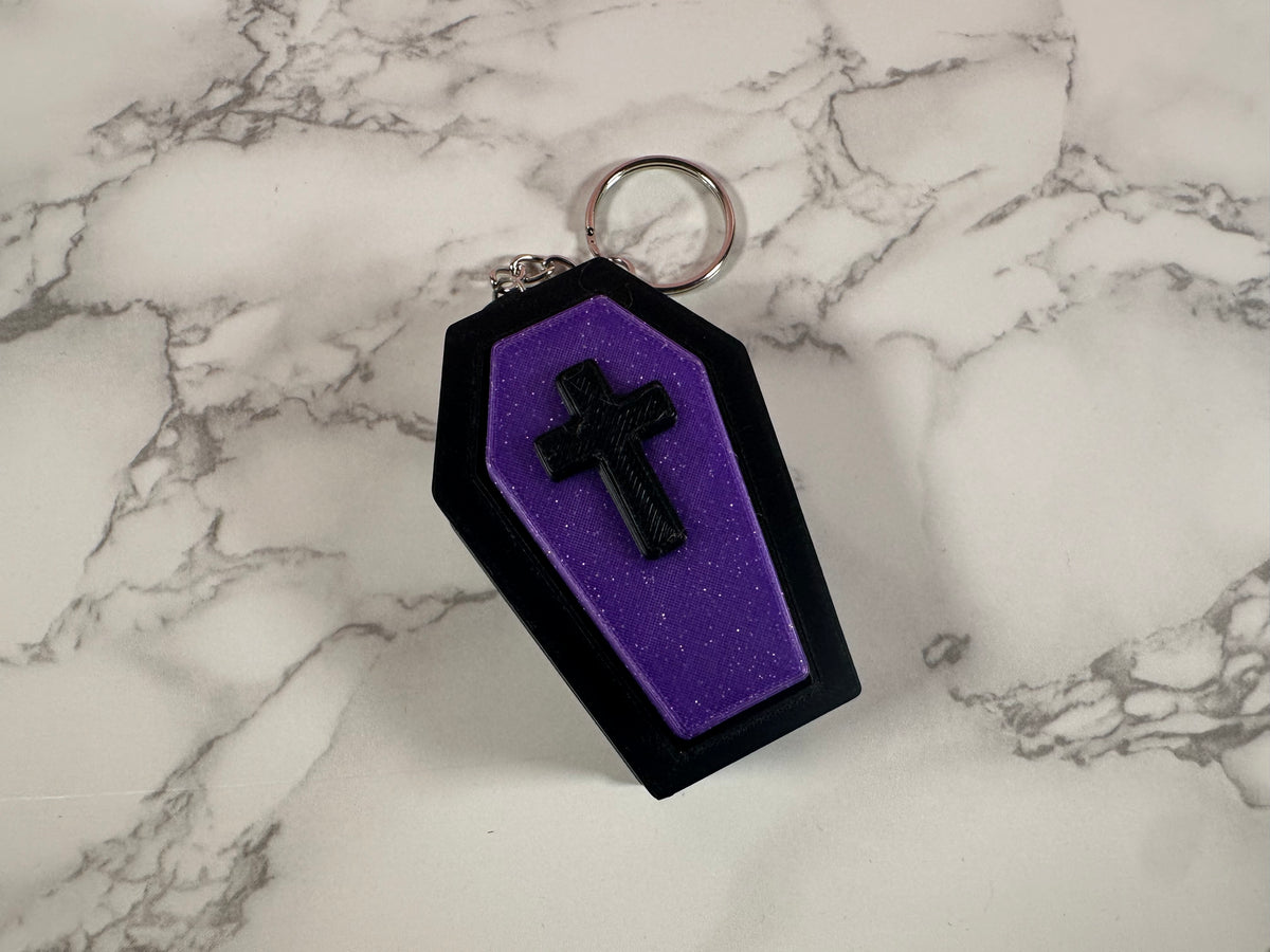 Crypt Clicker | Light-Up Coffin Keychain