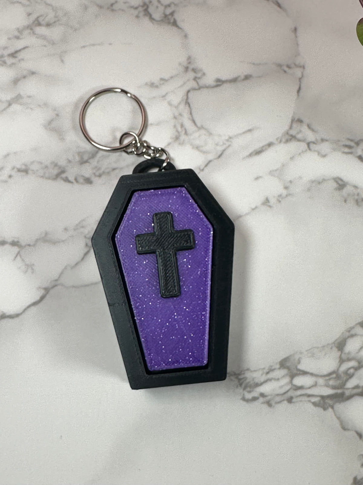 Crypt Clicker | Light-Up Coffin Keychain