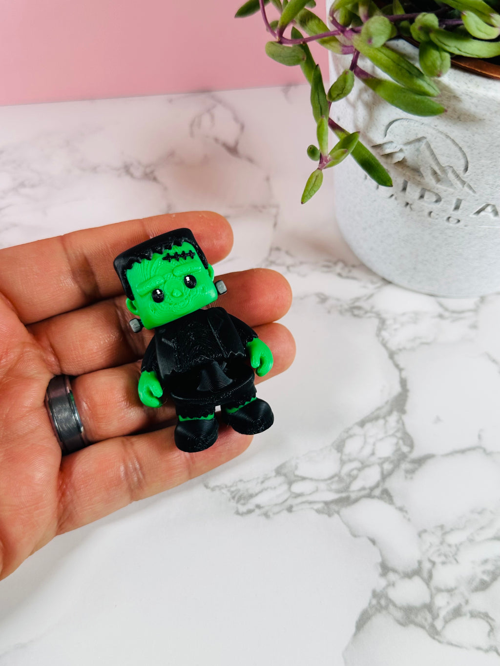 Frankie the Flexi Monster | Badge Reel & Keychain