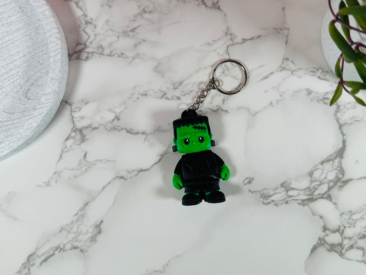 Frankie the Flexi Monster | Badge Reel & Keychain