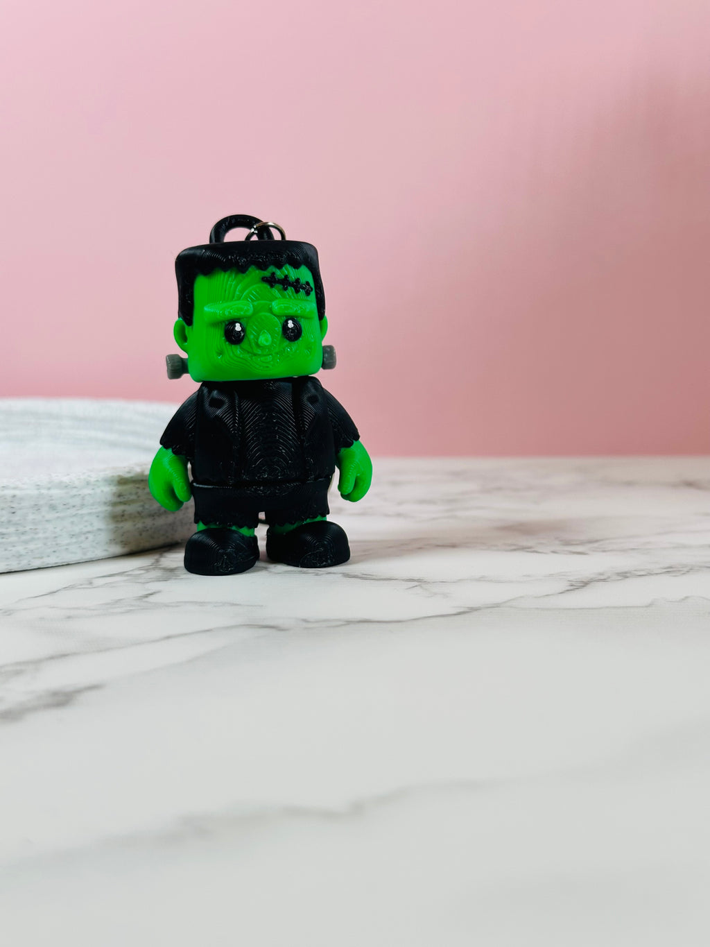 Frankie the Flexi Monster | Badge Reel & Keychain