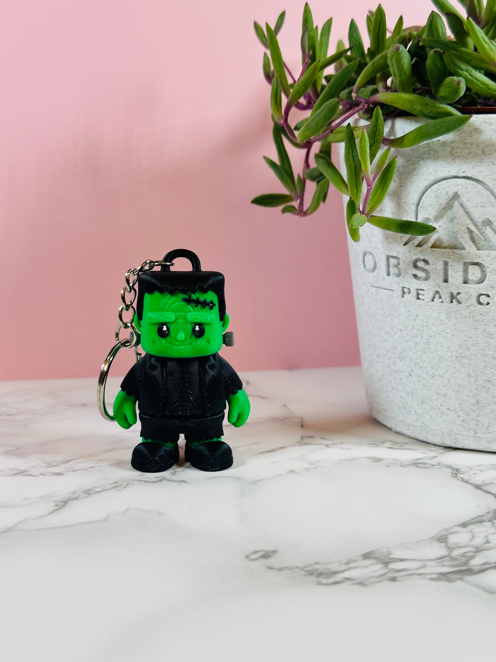 Frankie the Flexi Monster | Badge Reel & Keychain