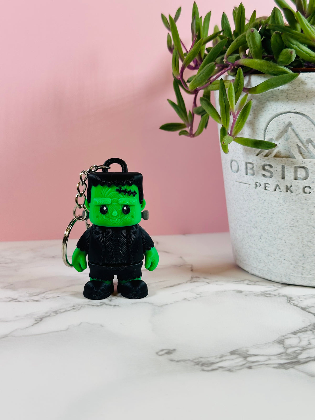 Frankie the Flexi Monster | Badge Reel & Keychain