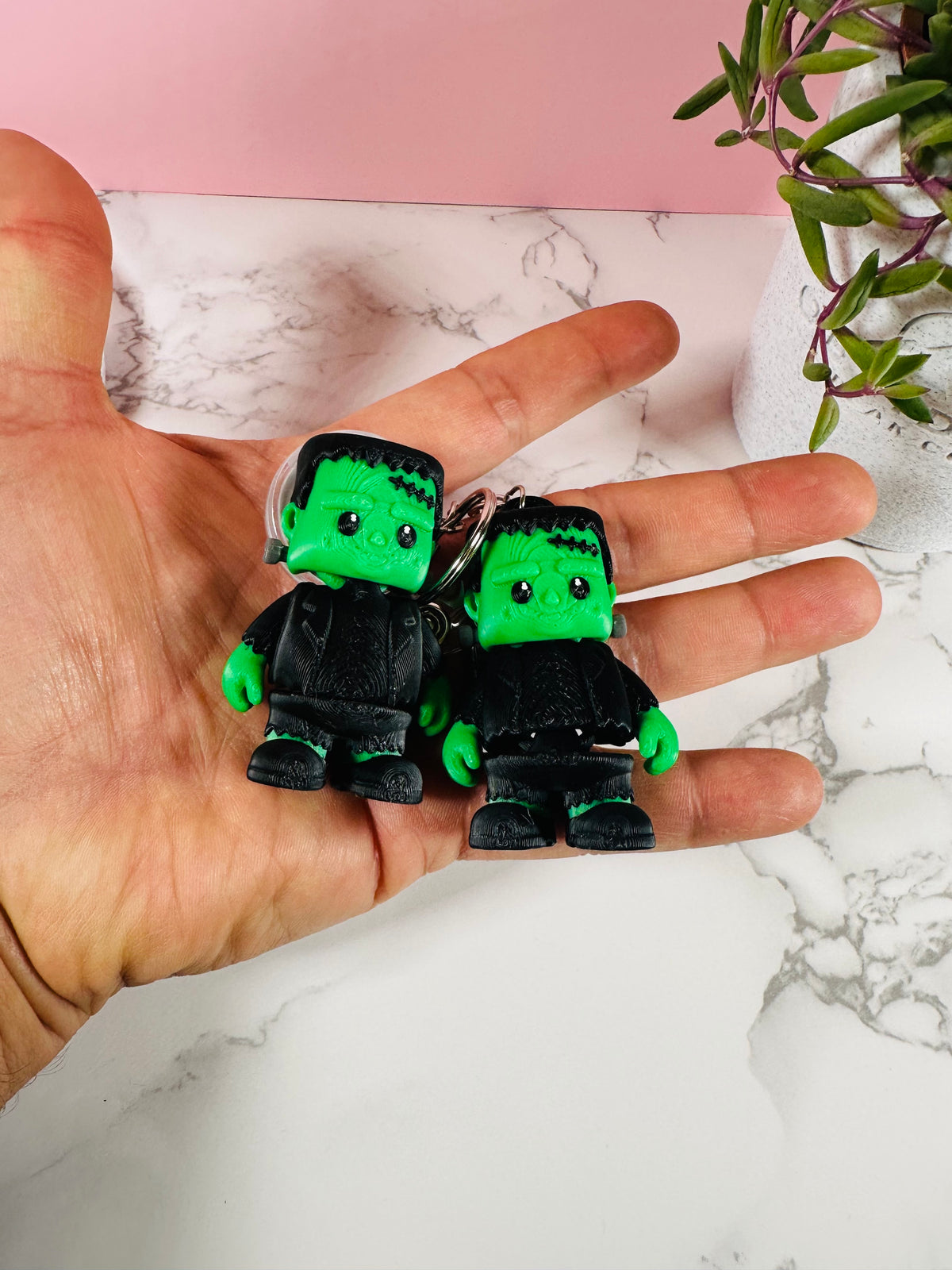 Frankie the Flexi Monster | Badge Reel & Keychain