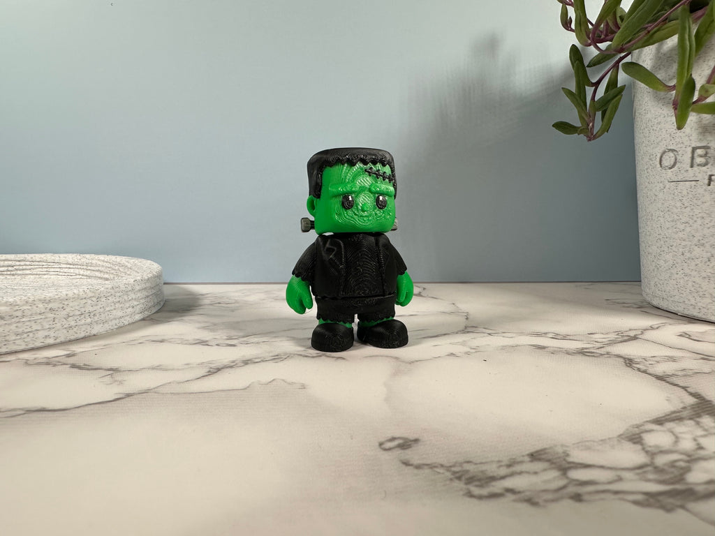 Frankie the Flexi Monster | Badge Reel & Keychain