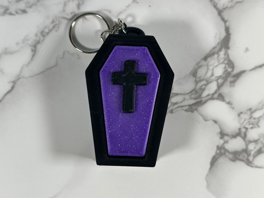 Crypt Clicker | Light-Up Coffin Keychain