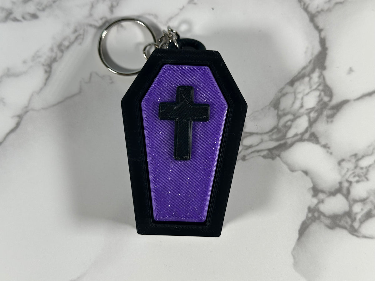 Crypt Clicker | Light-Up Coffin Keychain