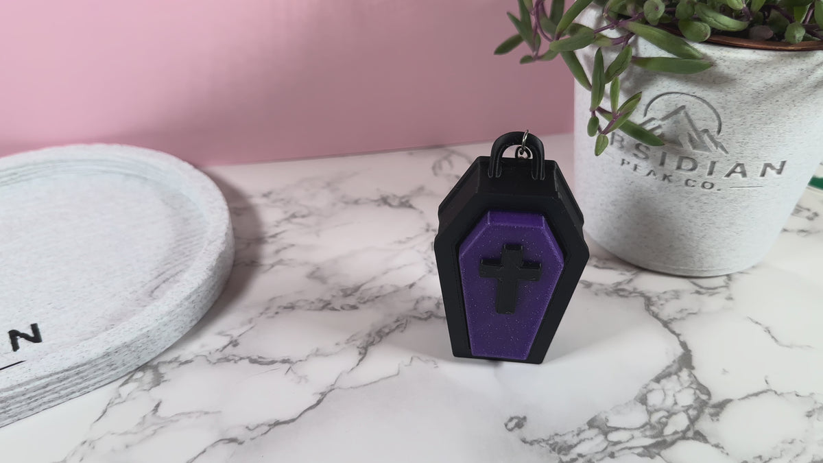 Crypt Clicker | Light-Up Coffin Keychain